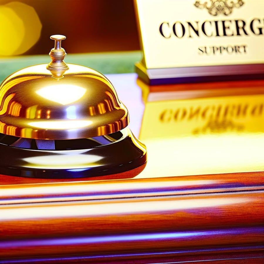 Concierge support reception bell