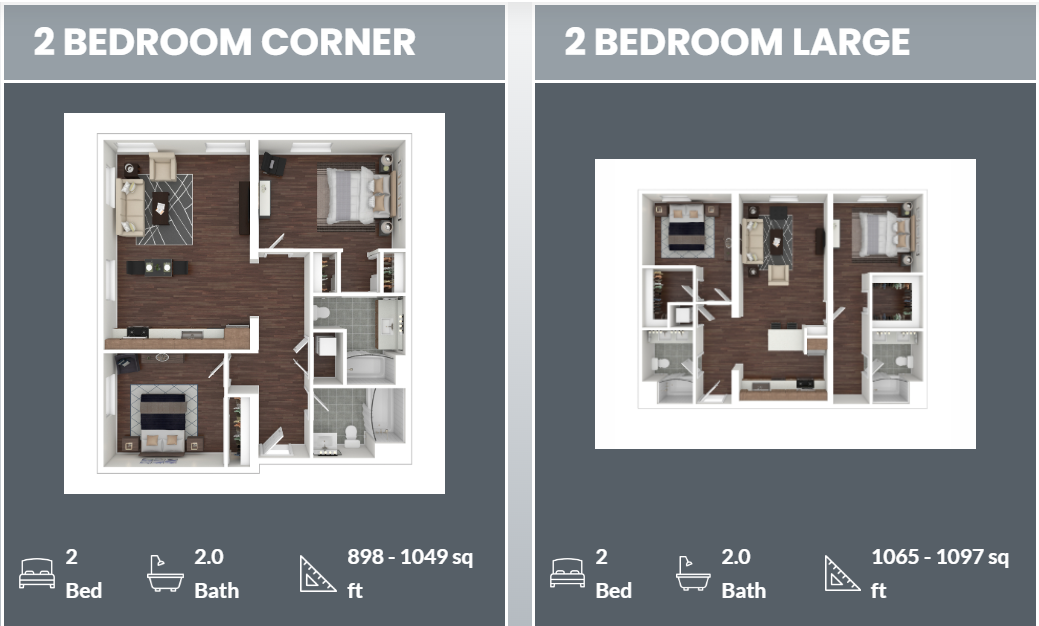 Floorplan 2x2 Mayfair Station
