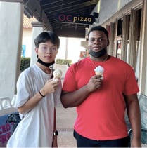 Two Man Eating Icecream